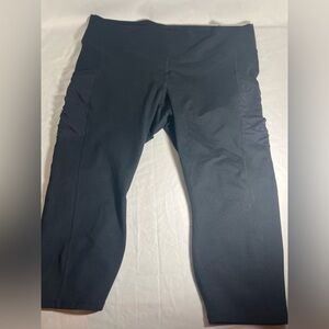 Fabletics Powerholld Leggings Size 4XL WIth Pockets Black